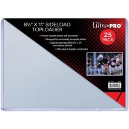Toploader 215,9 mm x 279,4 mm Sideload (25 stuks)