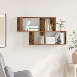 vidaXL Wandplank Muurmontage Bruin Bewerkt hout