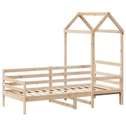 vidaXL Slaapbank met huisje 80x200 cm massief grenenhout