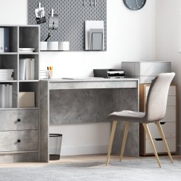 vidaXL Bureau Beton Grijs 100 x 50 x 76 cm