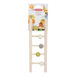 ZOLUX LADDER HOUT 5 TREDEN MET KRALEN 1X7X23,5 CM