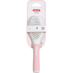 ZOLUX ANAH BORSTEL ZACHT ROZE / WIT 5,5X3,5X21 CM