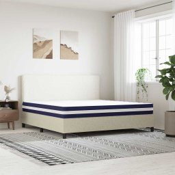 vidaXL Pocketveringmatras middelhard-hard 200x200 cm