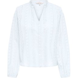 ONLY - Maat S - ONLALFIE EMB LS SHIRT WVN NL Dames Blouse