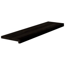 vidaXL Traptreden 12 st 100x30x2 cm massief eikenhout bruin-zwart