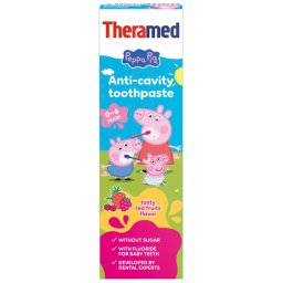 Theramed Junior Peppa Pig Red Fruits 0-6 Tandpasta