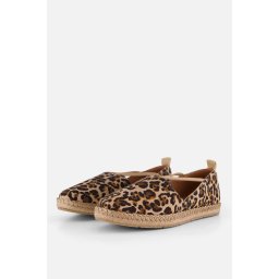 Tamaris Leopard - maat 39 - Espadrilles bruin Leer - Dames