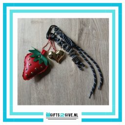 Bag Charm Aardbei