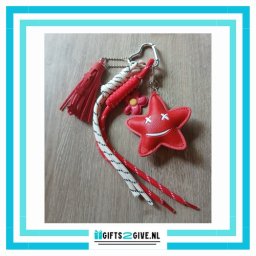 Bag Charm Ster Rood