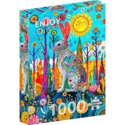 Hare's Whimsical Land Puzzel (1000 stukjes)