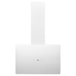 vidaXL Wandafzuigkap 60 cm staal en gehard glas wit