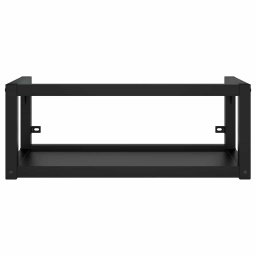 vidaXL Wastafelframe wandgemonteerd 79x38x31 cm ijzer zwart