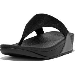 FitFlop - maat 41 - Lulu Glitter Toe Post - All Black