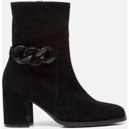 Gabor - Maat 40 - Enkellaarsjes zwart Suede 192404 - Dames