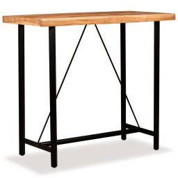 vidaXL 5-delige Barset massief acaciahout en gerecycled hout