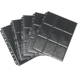 Sideloading 18-Pocket Pages Pack Zwart (10 stuks)