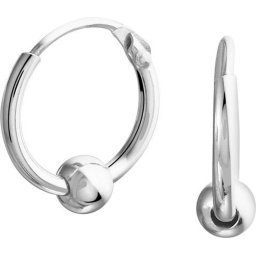 The Jewelry Collection - Oorringen Bol - Zilver