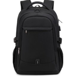 Laptop Rugzak - Inclusief Usb Oplaadstation - Laptoptas t/m 17 inch - Rugtas voor dames en heren - schooltas - Hoge kwaliteit - Zwart