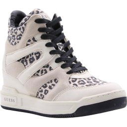 Guess Lisa - maat 38 - Dames Hoge Sneaker - Beige
