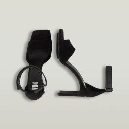 Darcy Suède Sandalen Met Hak - Zwart - Dames