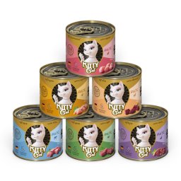 6x200g Kitty Cat Adult Pate Mixpakket I (6 soorten) nat kattenvoer