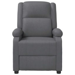 vidaXL Massagestoel kunstleer grijs