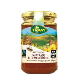 De Traay Biologische Fairtrade Bloemenhoning