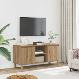 vidaXL Tv-meubel 102x35x50 cm bewerkt hout artisanaal eikenkleur