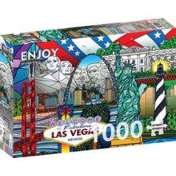 American Landmarks Collage Puzzel (1000 stukjes)