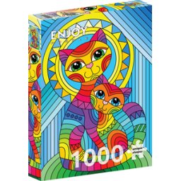 Inseparable Cat and Kitten Puzzel (1000 stukjes)