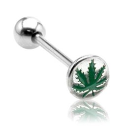 Piercing weed blad 1.6x16 - zilver