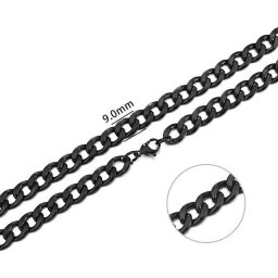 Schakelketting 9mm - zwart