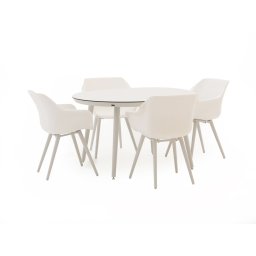 + 15% kassakorting | Hartman Sophie Studio ø128cm dining tuinset 5-delig - Laagste prijsgarantie!