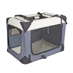 Kerbl Dierentransportbox Journey grijs/beige 92x65x66cm hond