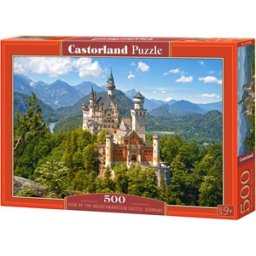 View of the Neuschwanstein Castle, Germany Puzzel (500 stukjes)
