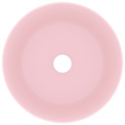 vidaXL Wastafel rond 40x15 cm keramiek matroze