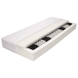vidaXL Matras 7 Zone 20 cm pocketvering H2 100x200 cm