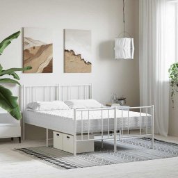 vidaXL Schuimmatras hardheid H2 H3 140x220 cm wit