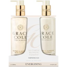 Grace Cole Nectarine Blossom & Grapefruit Pampering Hand Care Duo