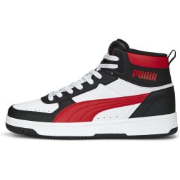 PUMA - Maat 45 - Rebound JOY Unisex Sneakers - White/ForAllTimeRed/Black