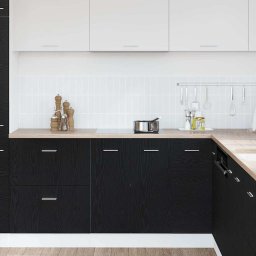 vidaXL Onderkast zwart eik 60x46x81,5 cm bewerkt hout