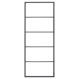 vidaXL Handdoekenrek 45x10x115 cm staal zwart