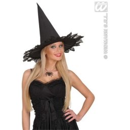 Zwarte ketting met spin