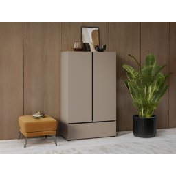 Commode CROSSAIR 2 deuren 1 lade taupe