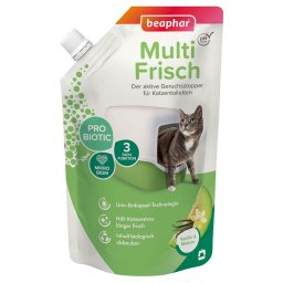 beaphar Multi-Fris voor Kattenbakken - Vanille & Meloen Voordeelpakket: 3 x 400 g