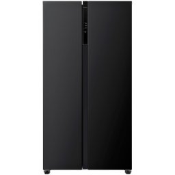 Frilec BONNSBS-680-040CB Amerikaanse koelkast Zwart