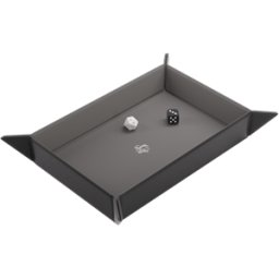 Dice Tray Magnetic Rectangular - Zwart / Grijs