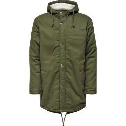 ONLY & SONS Maat S - ONSALEX TEDDY PARKA JACKET EXP RE VD - Heren