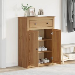 vidaXL Schoenenkast PANAMA 80x40x114 cm massief grenenhout