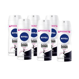 Nivea Black & White Invisible Original Deodorant Spray Pocket Voordeelverpakking